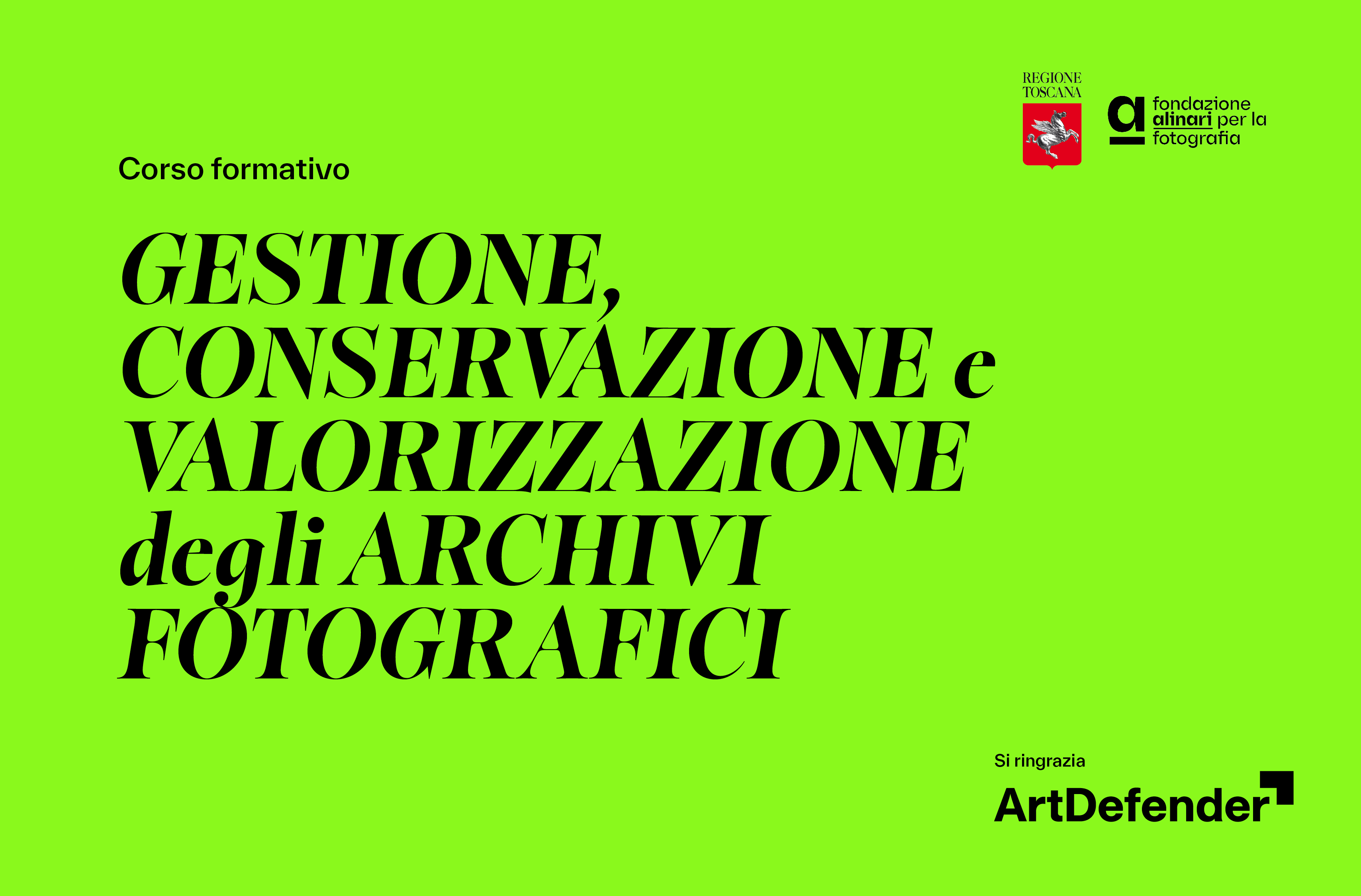 Aperte le iscrizioni al corso di formazione